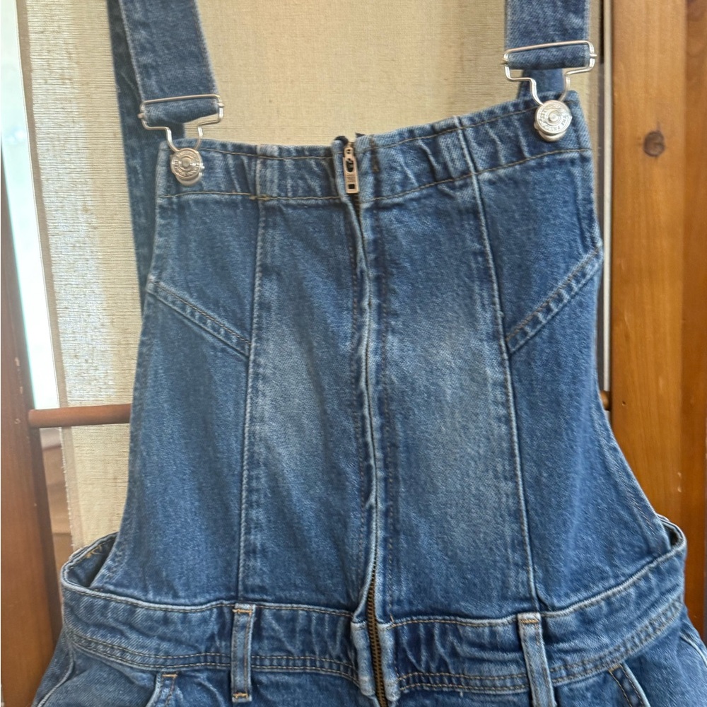 Free people flare leg overalls